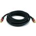 Monoprice Digital Coaxial Audio Cable - 12 Feet - Black | High Quality RG6 RCA CL2 Rated Gold plated