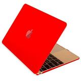 Mosiso New Macbook 12 Inch Case Ultra Slim Smooth Matte Finish Hard Shell See Through Protective Cover for MacBook 12 with Retina Display A1534 (2016 / 2015 Newest Version) Red-1