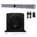 Wet Sounds Package - White Stealth 10 Ultra HD Sound Bar w/ Remote and AS-10 10 500 Watt Powered Stealth Subwoofer