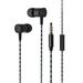 Super Sound Metal 3.5mm Stereo Earbuds/ Headset Compatible with Nokia 4.2 3.2 1 Plus 210 Xiaomi Redmi Note 7 Pro Redmi 7 (Black) - w/ Mic