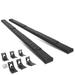 DNA Motoring STEPB-ZTL-8175-BK For 2009 to 2022 Dodge Ram 1500 2500 3500 Crew Cab Pair 5 Black Flat Step Bar Running Boards 10 11 12 13 14 15 16 17 18 19