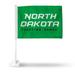 Rico Industries North Dakota Fighting College Double Sided Car Flag - 16 x 19 - Strong Pole that Hooks Onto Car/Truck/Automobile
