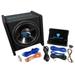 Rockville RV12.1C 600w 12 Loaded Car Subwoofer Enclosure+Mono Amplifier+Amp Kit