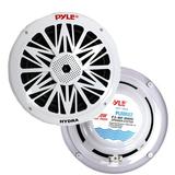 Restored Pyle 8 300W 2-Way Waterproof Boat Speakers White PAIR (Refurbished)