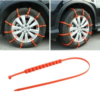Reusable Anti Snow Chains of Car,Anti-Skid Tire Tyer Chains Thickened Tendons,Anti-Skid Emergency Winter Driving Tire Cable Belts,Fit Snow Safety for Car SUV Pickup Trucks Car 10PCS 