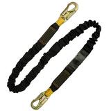 Madaco Roof Construction Fall Protection Heavy Duty Industrial Safety Internal Shock Absorbing 4FT Snap Hook Lanyard ANSI OSHA L-613-16-4