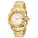 Renewed Invicta Pro Diver Swiss Ronda 515 Caliber Unisex Watch w/ Mother of Pearl Dial - 38mm Gold (AIC-27882)