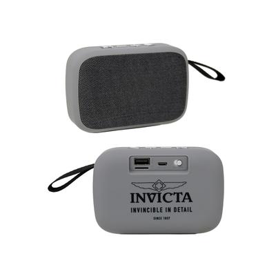 Invicta Portable Bluetooth Wireless Speaker with FM Radio Grey (34495)