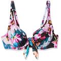 Pour Moi? Women's Orchid Luxe Underwired Non Padded Top Bikini, Cassis/Black, 34H