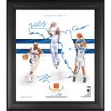 Orlando Magic Facsimile Signatures 15" x 17" 2020-21 Franchise Foundations Collage with a Piece of Game-Used Basketball - Limited Edition 407