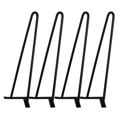 4X Tischbein Tischgestell Mäbelbein Haarnadelbeine Tischzubehär für Esstisch Couchtisch Image