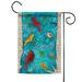 Toland Home Garden Peace Birds Christmas Winter Flag Double Sided 12x18 Inch