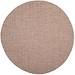 SAFAVIEH Courtyard Blair Geometric Indoor/Outdoor Area Rug 6 7 x 6 7 Round Rust/Light Grey