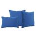 Noble House Coronado Outdoor Water Resistant Pillow in Blue (Set of 3)