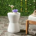 Safavieh Torre Outdoor Modern Concrete Accent Table - Ivory