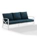 Crosley Furniture Kaplan Cushions Metal Outdoor Sofa - Navy