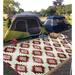 BalajeesUSA Outdoor rugs Plastic straw patio rugs-9 by 12 feet. Red Black Sky Blue and Yellow reversible mats waterproof rv camper mats patio rugs Camping.300