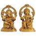 Exotic India Lakshmi Ganesh Home DÃƒÂ©cor Ganesha Brass Statue Multi Color