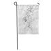 KDAGR Flower White Lily Blooming Outline Lilly Drawing Sympathy Line Botanical Garden Flag Decorative Flag House Banner 12x18 inch