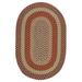 Colonial Mills New Age Farmhouse Lakeside Multicolor Reversible Oval Area Rug Rusted Multi 5 x 7 Oval 5 x 8 Outdoor Indoor