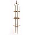 Plow & Hearth 5 Powder-Coated Steel Garden Obelisk in Antique Copper