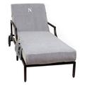 Linum Home Textiles Monogrammed Chaise Lounge Cover with Side Pockets