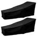 HOTBEST 2 Pcs Outdoor Chaise Lounge Chair Cover Waterproof Patio Furniture Pool Lounge Chair Covers Protector Heavy Duty Premium 82â€�Lx30â€�Wx31â€�H (Black)