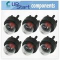 6-Pack 530047721 Primer Bulb Replacement for Poulan P3416 Type 1 Gas Chain Saw - Compatible with 12318139130 300780002 188-512-1 Purge Bulb