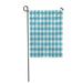 LADDKE Blue Abstract Traditional Pattern Bistro Cafe Checkerboard Checkered Checks Country Garden Flag Decorative Flag House Banner 28x40 inch