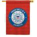 Breeze Decor H108598-BO Proud Uncle Coastie House Flag Armed Forces Coast Guard 28 x 40 in. Double-Sided Decorative Vertical Flags for Decoration Banner Garden Yard Gift