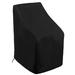 Bmnmsl 1PCS Waterproof Stacking Chair Cover Outdoor Garden Patio Chairs Cover