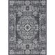 Unique Loom Timeworn Indoor/Outdoor Traditional Rug Charcoal Gray/Gray 9 x 12 Rectangle Geometric Traditional Perfect For Patio Deck Garage Entryway