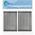 2-Pack BBQ Grill Cooking Grates Replacement Parts for Broil-mate 8248TEXAN50 - Compatible Barbeque Porcelain Coated Steel Grid 17 3/4