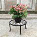 Metal Plant Stands Indoor Outdoor Rustproof Plant Shelf Retro Flower Pot Holder for Balcony Porch Garden Patio Yard Floor Farmhouse Deck Lawn ( 9 x 9 x 5 inches)