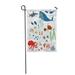 LADDKE Blue Fish Ocean Sea Fauna and Fishes on Colorful Whale Garden Flag Decorative Flag House Banner 12x18 inch