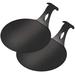 ARTEFLAME Burger Pucks 6 Diameter Non-Stick Carbon Steel Discs For Cooking Burgers Veggies and Seafood On A BBQ Grilll 6 Diameter Set of 2