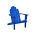 Linon Comfort Back Acacia Wood Adirondack Chair Blue Finish