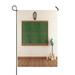 ECZJNT vintage classroom with green blackboard brick wall Outdoor Flag Home Party Garden Decor 28x40 Inch