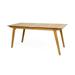 GDF Studio Tavish Outdoor Rustic Acacia Wood Rectangular Dining Table Teak