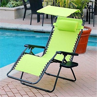 Jeco Oversized Zero Gravity Chair With Sunshade And Drink Tray Lime Green Accuweather Shop