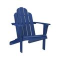 Linon Comfort Back Acacia Wood Adirondack Chair - Blue