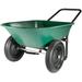 Marathon Yard Rover 2 Tire Wheelbarrow Garden Cart - Green/Black