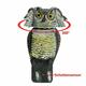 Owl Decoy 360 Rotate Head to Scare Birds Scarecrow Owl Decoy Statue Realistic Scary Sounds & Shadow Fake Owl Outdoor Pest Bird Deterrent for Patio Yard Garden Protector