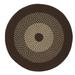 Colonial Mills Winterhold Indoor/ Outdoor Braided Round Area Rug Brown 3X3 4 Round