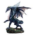 Ebros Large Mythical Fantasy Nebula Midnight Dragon Statue Home Decor Resin Dragon Sculptural 14.5 H