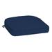 Arden Selections ProFoam Essentials 19 x 20 x 3.5 Inch Rounded Back Outdoor Dining Cushion Sapphire Blue Leala