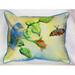 Betsy Drake HJ249 Blue Bird Throw Pillow- 16 x 20 in.