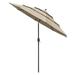 Yescom 10 Ft 3 Tier Patio Umbrella with Crank Handle Push to Tilt Aluminum Backyard