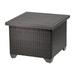 TK Classics Barbados Patio Wicker End Table in Espresso