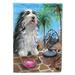 Carolines Treasures PPP3019GF Bearded Collie Cool Summer Flag Garden Size Small multicolor